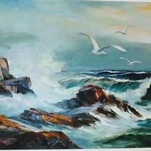 Original Oil by DeGarthe, Museum Quality, Several of Artists Work in Museums